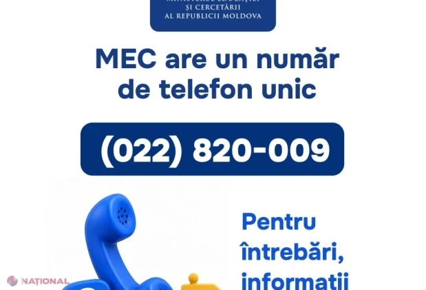 MEC introduce un număr telefonic unic pentru întrebările și sesizările cetățenilor