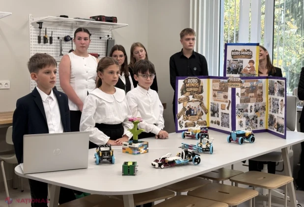 Liceul „Lăpușna” din raionul Hîncești are un FabLab dotat cu imprimante 3D, roboți și drone educaționale
