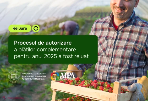 A fost reluată autorizarea plăților complementare pentru circa 3 700 de cereri depuse de fermieri