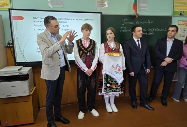 Un nou cabinet-model pentru studierea limbii bulgare, inaugurat la un gimnaziu din Taraclia