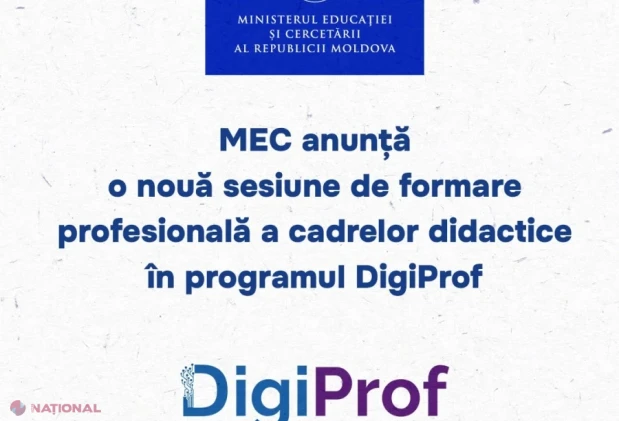MEC invită profesorii să se înscrie la cursurile gratuite DigiProf până pe 30 octombrie