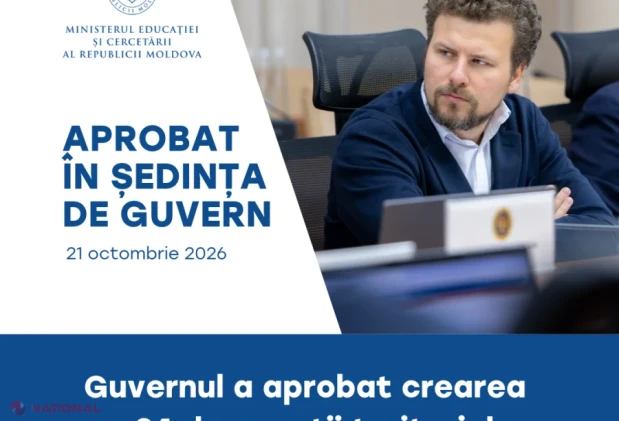 Guvernul aprobă 34 de agenții teritoriale care vor prelua administrarea școlilor