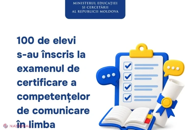 100 de elevi s-au înscris la examenul de certificare a competențelor de comunicare în română