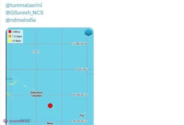 Cutremur de 6,9 în largul Vanuatu, urmat de alertă de tsunami