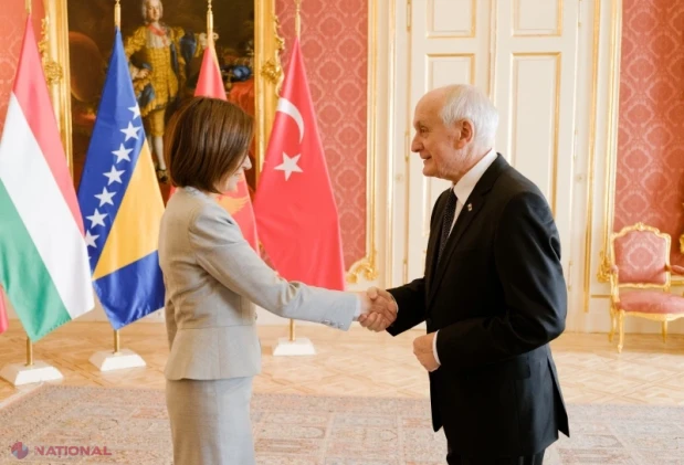 Maia Sandu, la Budapesta pentru comemorarea a 70 de ani de la Revoluția anticomunistă din Ungaria