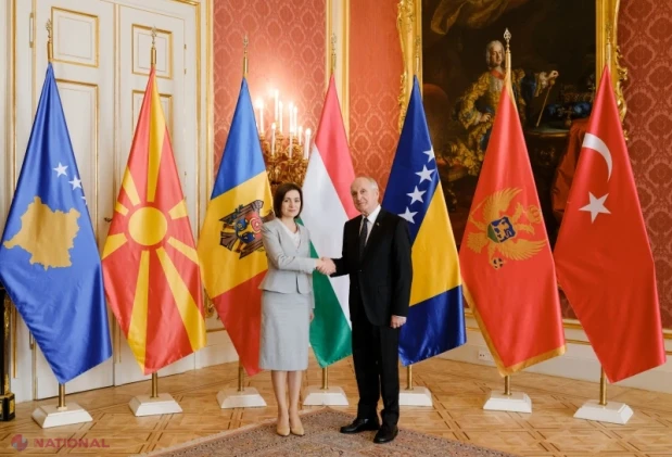Maia Sandu, la Budapesta pentru comemorarea a 70 de ani de la Revoluția anticomunistă din Ungaria