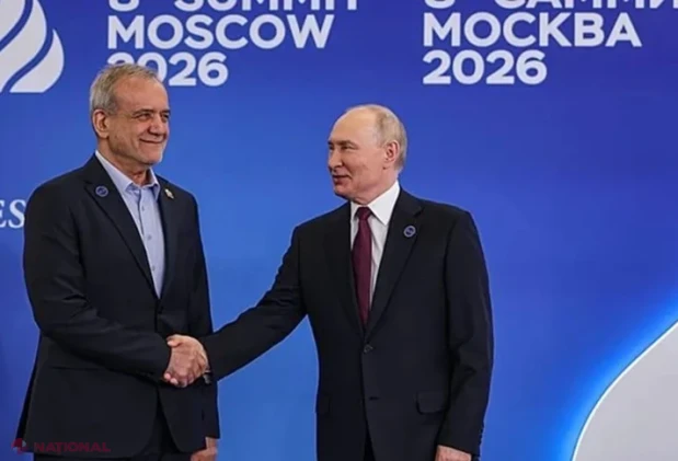 Pezeshkian îi spune lui Putin că Orientul Mijlociu își poate rezolva problemele fără SUA