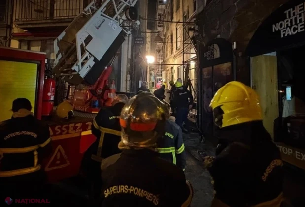 Trei cadavre, găsite în ruinele unui bloc cu cinci etaje incendiat la Clermont-Ferrand