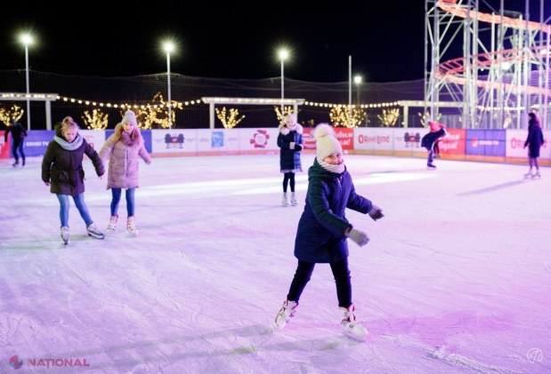 FOTO // La „Orheiland” s-a redeschis cel mai MARE PATINOAR din R. Moldova. Intrarea este GRATIS!