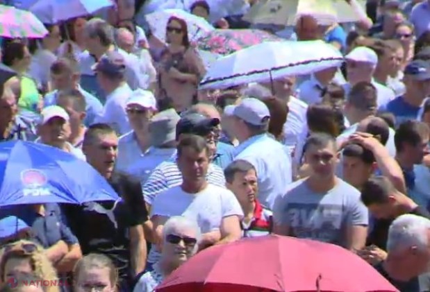 VIDEO // CURCANI pentru Igor Dodon: Manifestanții PD au adoptat o REZOLUȚIE prin care cer demisia „trădătorului Dodon”