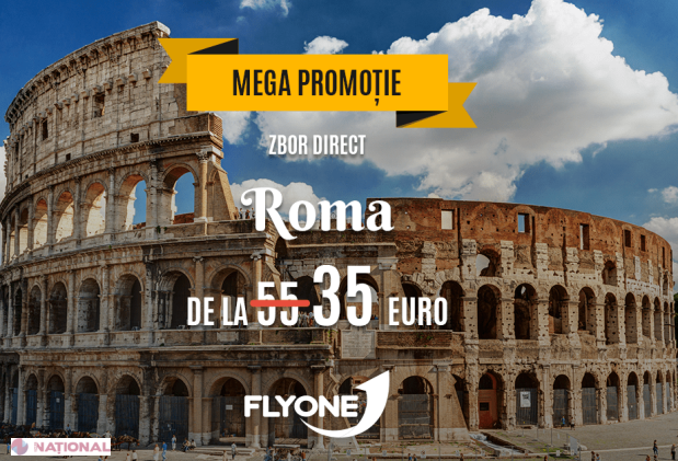 Mega Promoție FlyOne! Zboară de la doar 35 euro spre Europa și Rusia!