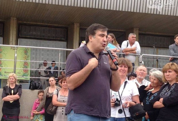 FOTO // Cum a apărut în public guvernatorul Saakașvili: „Locuitorii din Tatarbunar au fost ȘOCAȚI”