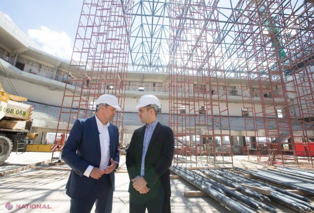 VIDEO // „Arena Chișinău”, construită în proporție de 65%. Ex-spicherul Candu: „Pe 14 octombrie, complexul va fi dat în exploatare”