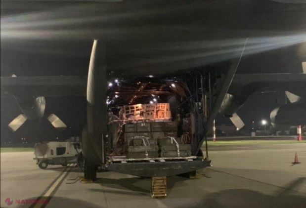 FOTO // R. Moldova este ajutată să facă fața DESTABILIZĂRILOR. Polonia a trimis la Chișinău șase avioane „Hercules” încărcate cu ARME, muniții și echipamente destinate Poliției R. Moldova