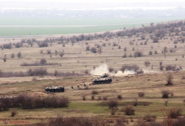  FOTO // Militarii Armatei Naționale, trageri de luptă din mai multe categorii de armament, alături de colegii lor din România și SUA în cadrul unui exercițiu multinațional desfășurat peste Prut