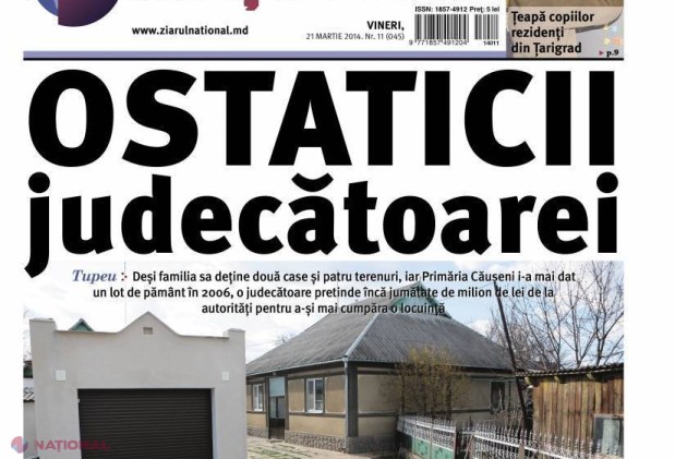 TUPEU // Șefa Judecătoriei Căușeni are două case și patru terenuri, dar conturile primăriei din oraș au fost blocate  pentru a-i cumpăra acesteia o locuință