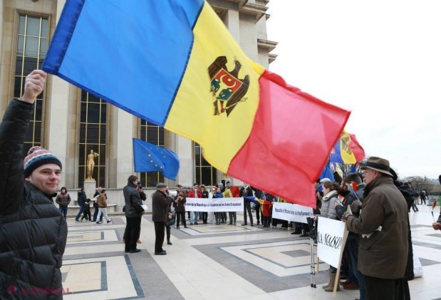 FOTO // Europa ZGUDUITĂ de mesaje în susținerea integrării europene a R. Moldova