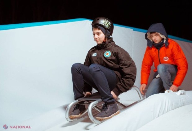 FOTO // Tobogane și un patinoar, care pot fi folosite pe gratis, principala atracție a Târgului de Crăciun de la Orhei