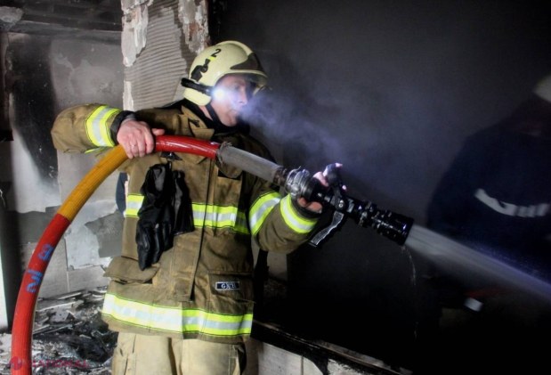 VIDEO // INCENDIU pe bd. Decebal din capitală. A ars sauna centrului spa care l-a făcut „rege” pe Gurin