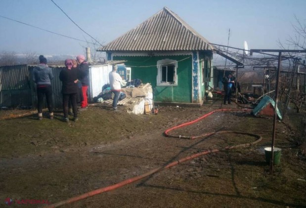 FOTO // Copil de doi ani, ars de VIU într-un incendiu la Soroca