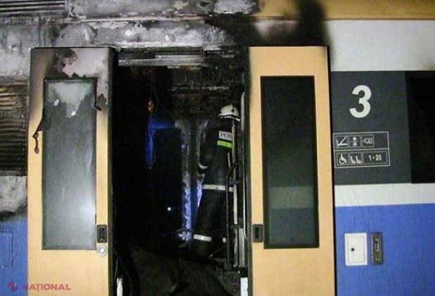 Încă un tren s-a APRINS din mers