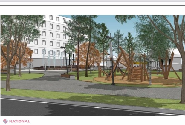 FOTO // România acordă peste 1 000 000 de lei pentru amenajarea și modernizarea SCUARULUI din strada Nicolae Titulescu, municipiul Chișinău: Guvernul anunță instalarea unui monument în memoria omului politic român