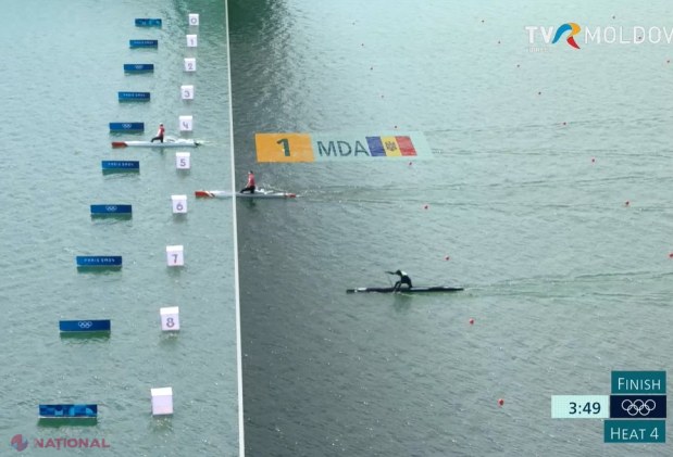 GALERIE FOTO // Canoistul Serghei Tarnovschi, calificare sigură în semifinalele probei de canoe simplu pe distanța de 1 000 de metri. Sportivul nostru a terminat pe PRIMUL loc seria și va lupta pentru MEDALIA olimpică