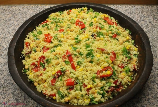 Rețeta Tamarei Șchiopu // Garnitură din bulgur cu năut