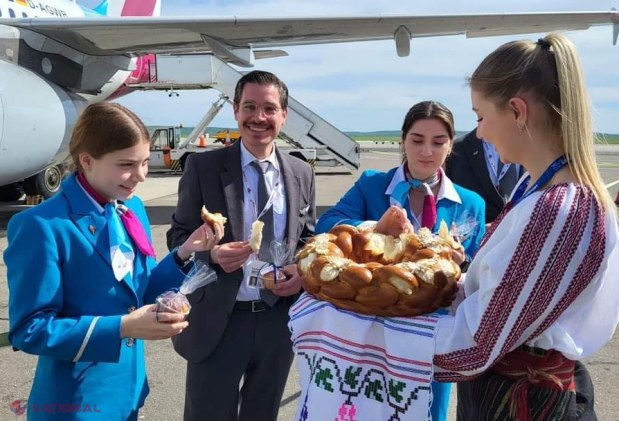 PREMIERĂ // Compania aeriană low-cost germană Eurowings a efectuat primul zbor pe Aeroportul Internațional Chișinău: Va opera zboruri spre Köln și Stuttgart
