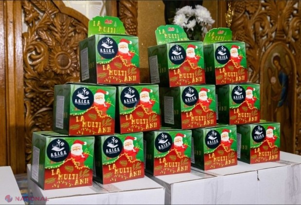 VIDEO // Cadouri de Crăciun, oferite de A.S.I.C.S. pentru copiii enoriașilor Mitropoliei Basarabiei