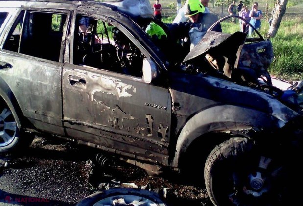 FOTO // Accident INFIORĂTOR la Edineț. Un bărbat și-a pierdut viața