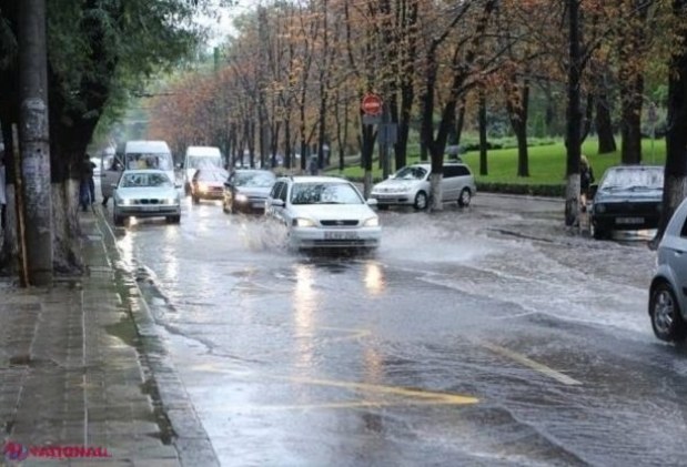 Cod GALBEN de ploi puternice, cu descărcări electrice, GRINDINĂ și VIJELIE, în R. Moldova: Prutul ar putea ieși din albie