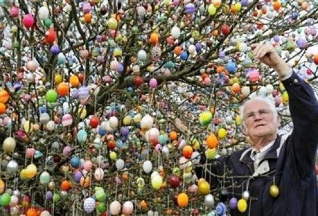 Tradiţie de Paşte dusă la extrem în Germania. Cum arată cel mai frumos „pom de Paşte