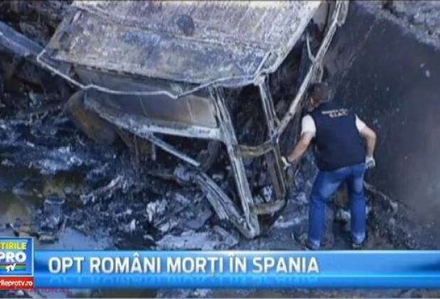 Opt români au murit într-un accident teribil din SPANIA