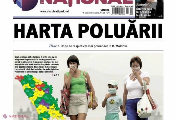 HARTĂ // Unde se respiră cel mai POLUAT aer în R. Moldova