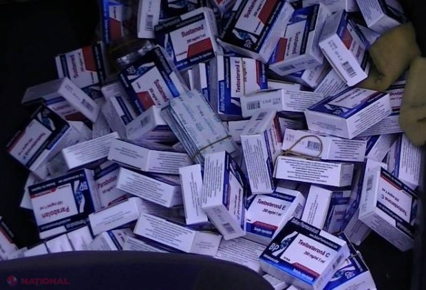 Mii de pastille și fiole anabolice, depistate la Vama Leușeni