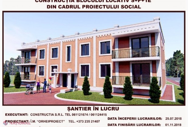 FOTO // Un nou complex de locuințe sociale la Orhei. 500 de lei lunar și fără dobândă