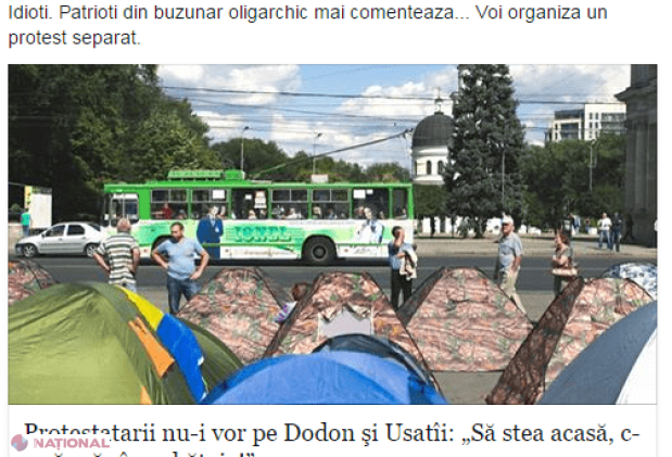 Usatîi îi numește „IDIOȚI” pe oamenii din PMAN