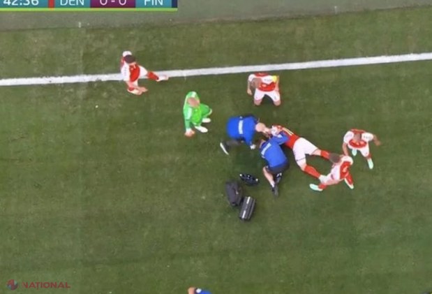 UPDATE // Meciul va fi RELUAT la 21.30. Vești BUNE despre Eriksen: „A fost STABILIZAT, respiră singur și poate vorbi”. Meciul dintre Danemarca și Finlanda, SUSPENDAT, după ce Eriksen s-a PRĂBUȘIT pe teren