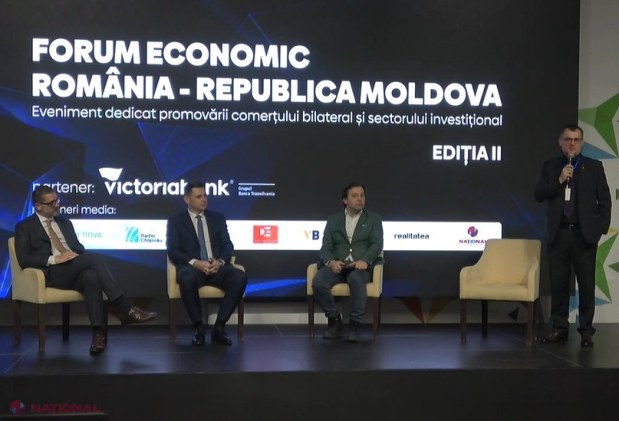 VIDEO // Investitorii de pe ambele maluri ale Prutului și-au dat mâna la Forumul economic România – R. Moldova. „Companiile românești au creat peste 10 000 de locuri de muncă în R. Moldova și au o cifră de afaceri de circa un miliard de euro”