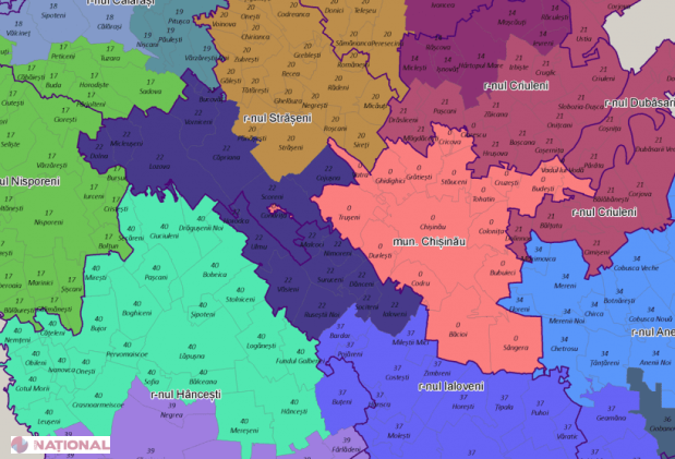 HARTA preliminară a circumscripțiilor uninominale de pe teritoriul R. Moldova: Cum ar putea fi divizate raioanele