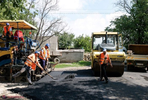 FOTO // Marina Tauber a dat startul lucrărilor de reparație a drumurilor în Jora de Sus