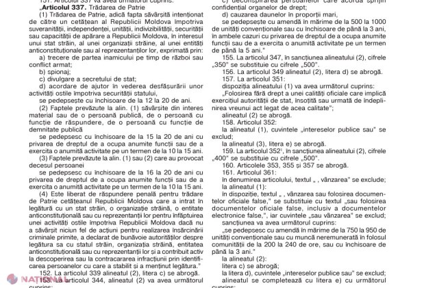DOC // Pedepse mai DURE pentru persoanele acuzate de „trădare de PATRIE”: Noile prevederi ale Codului Penal au intrat de astăzi în vigoare! Cine va cădea sub incidența art. 337
