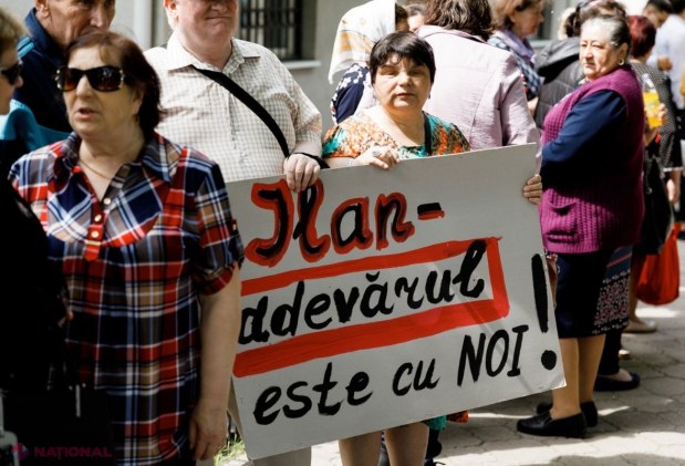FOTO // Miting în susținerea lui Ilan Șor la Curtea de Apel Cahul