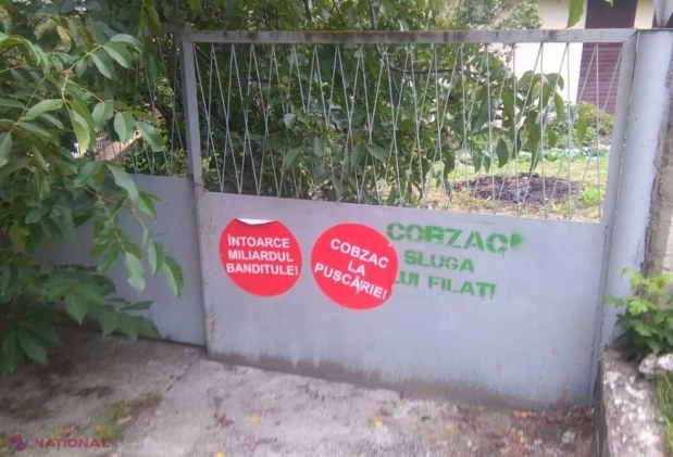 „SURPRIZĂ MARE” pentru un deputat din opoziție: Oraș din R. Moldova, ÎMPÂNZIT cu inscripții denigratoare la adresa sa