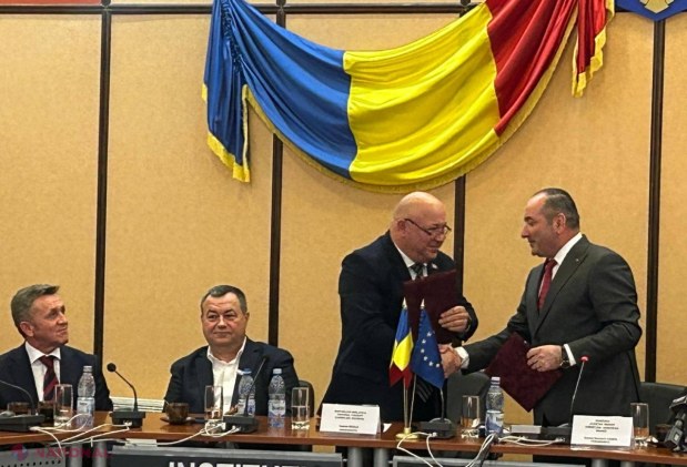FOTO // Acord de ÎNFRAȚIRE între raionul Fălești și județul Neamț: „Acest ACORD va aduce beneficii pentru românii de pe ambele maluri ale Prutului”