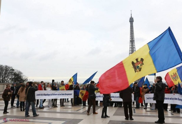 FOTO // Europa ZGUDUITĂ de mesaje în susținerea integrării europene a R. Moldova