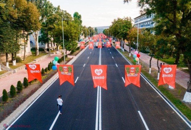 FOTO // Ilan Șor a inaugurat strada principală din Orhei, după ce aceasta a fost REPARATĂ capital