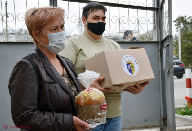 FOTO // Mai mult de 1 000 de pensionari și familii cu venituri modeste din raionul Orhei au primit cadouri de Paște de la echipa lui Ilan Șor