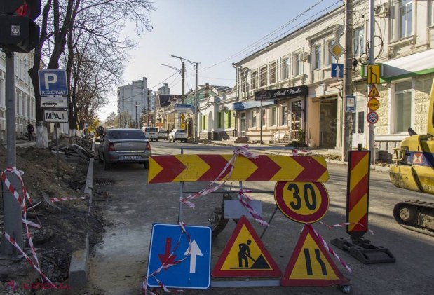 ATENȚIE // Trafic SUSPENDAT pe două străzi importante din Chișinău